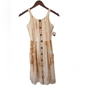 Rare Edition Girls Dress Sleeveless Pullover Button Down Kids Size 7